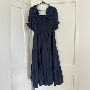 JessaKae Luna Navy Blue Dress - Size Large